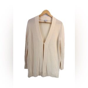 New Chicos Women's Cardigan Size Small Beige Tan Long Sweater